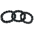 Pemberly Row Decorative Handmade Aluminum Modern Chain Sculpture in Black