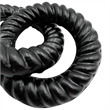 Pemberly Row Decorative Handmade Aluminum 6-inch Modern Chain Sculpture in Black