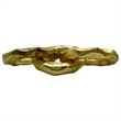 Pemberly Row 7-inch Decorative Handmade Aluminum Modern Chain Sculpture in Gold