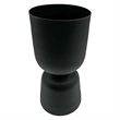 Pemberly Row 13-inch Decorative Handmade Aluminum Modern Flower Vase in Charcoal