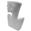 Pemberly Row 14.5-inch Tall Decorative Handmade Aluminum Face Flower Vase