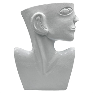 Pemberly Row 14.5-inch Tall Decorative Handmade Aluminum Face Flower Vase