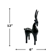 Pemberly Row 12-inch Tall Decorative Handmade Aluminum Goat Sculpture