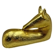 Pemberly Row Decorative Handmade Aluminum 6-inch Modern Horse Sculpture in Gold