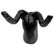 Pemberly Row Decorative Handmade Aluminum 9-inch Modern Deer Sculpture in Black