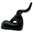 Pemberly Row Decorative Handmade Aluminum 9-inch Modern Deer Sculpture in Black