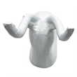 Pemberly Row Decorative Handmade Aluminum 9-inch Modern Deer Sculpture in White