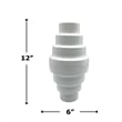 Pemberly Row 12-inch Tall Decorative Handmade Aluminum Modern Flower Vase
