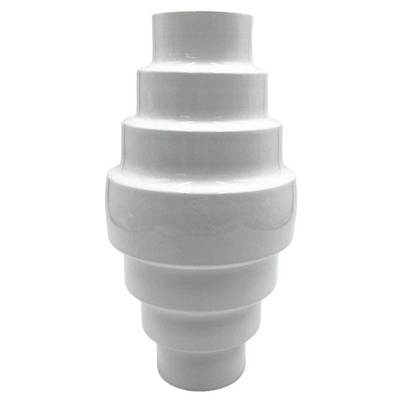 Pemberly Row 12-inch Tall Decorative Handmade Aluminum Modern Flower Vase
