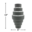 Pemberly Row 12-inch Tall Decorative Handmade Aluminum Modern Flower Vase