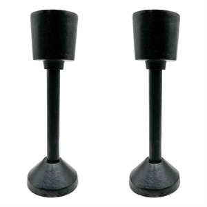 Pemberly Row 14&quot Decorative Handmade Aluminum Modern Candle Holder Set of 2