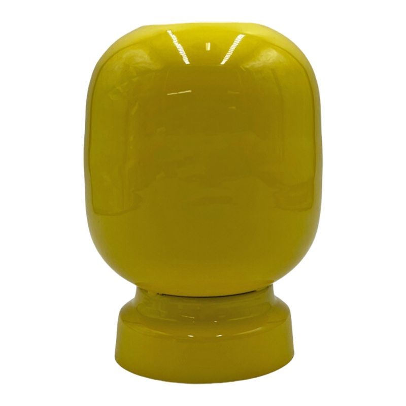 Pemberly Row 8-inch Tall Decorative Handmade Iron Modern Round Flower Vase