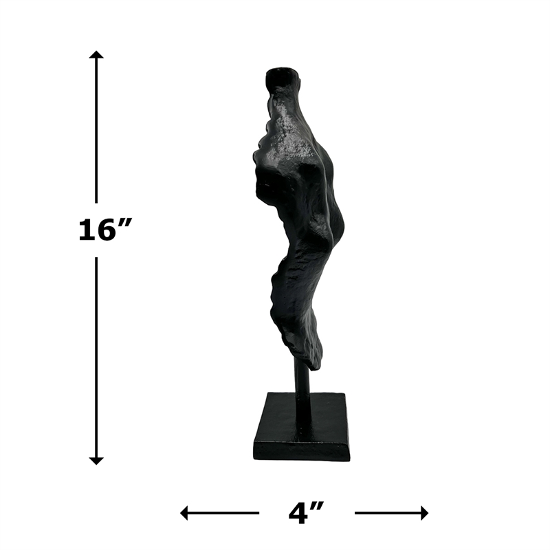 Pemberly Row 16-inch Tall Decorative Handmade Aluminum Abstract Body Sculpture