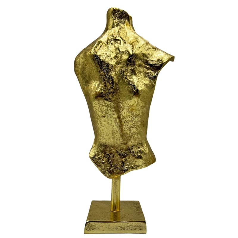 Pemberly Row 16-inch Tall Decorative Handmade Aluminum Abstract Body Sculpture