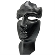 Pemberly Row Decorative Handmade Aluminum 12-inch Abstract Face Sculpture