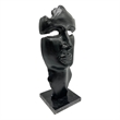 Pemberly Row Decorative Handmade Aluminum 12-inch Abstract Face Sculpture
