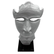 Pemberly Row Decorative Handmade Aluminum 12-inch Abstract Face Sculpture