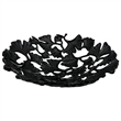Pemberly Row 15-inch Wide Decorative Handmade Aluminum Ginkgo Leaf Bowl