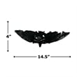 Pemberly Row 15-inch Wide Decorative Handmade Aluminum Ginkgo Leaf Bowl