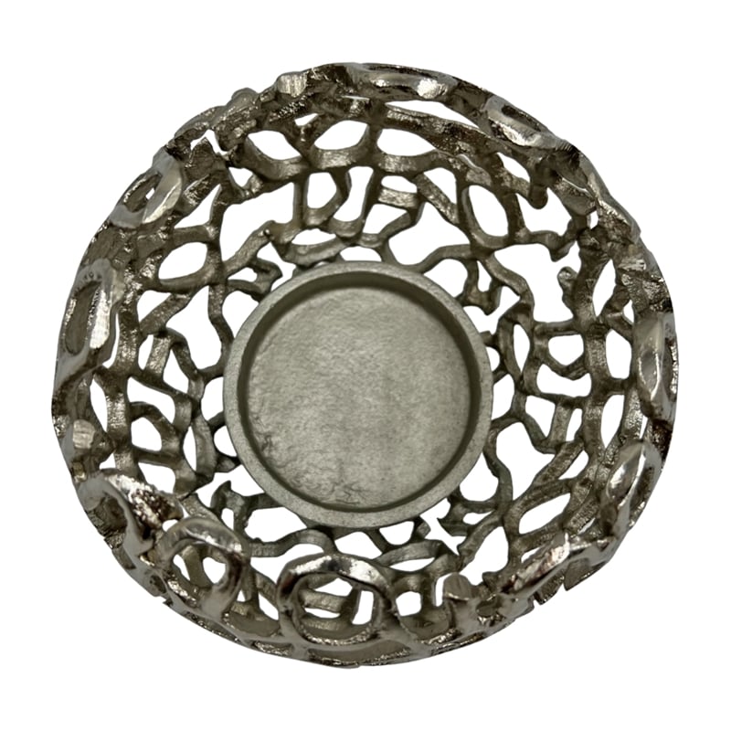 Pemberly Row Decorative Handmade Aluminum Round Votive Candle Holder (Set of 2)