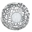 Pemberly Row Decorative Handmade Aluminum Round Votive Candle Holder (Set of 2)