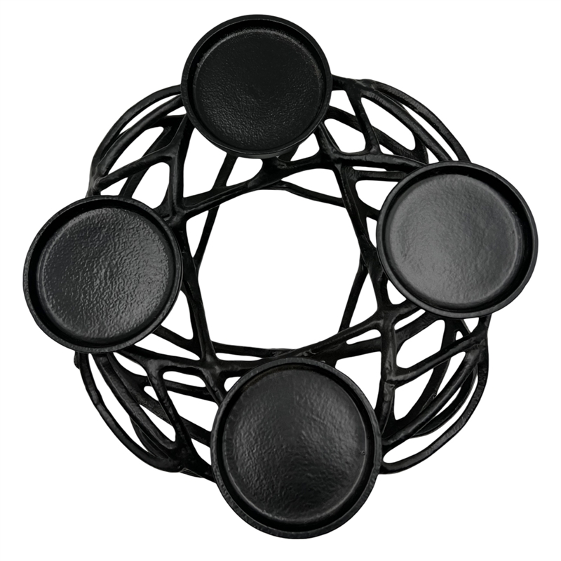 Pemberly Row 12-inch Decorative Handmade Aluminum Modern T-Light Candle Holder