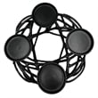 Pemberly Row 12-inch Decorative Handmade Aluminum Modern T-Light Candle Holder