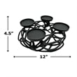 Pemberly Row 12-inch Decorative Handmade Aluminum Modern T-Light Candle Holder