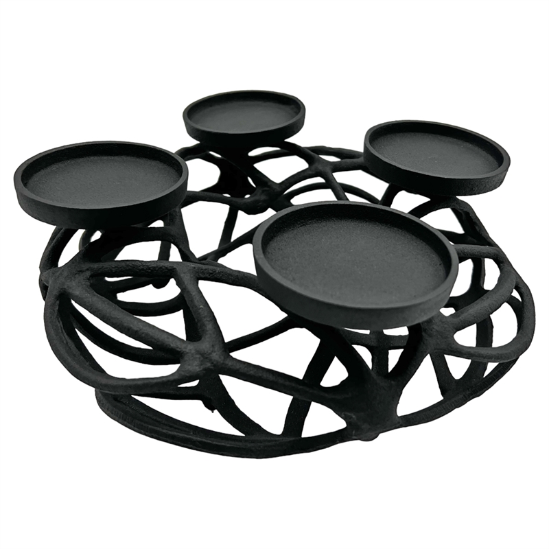 Pemberly Row 12-inch Decorative Handmade Aluminum Modern T-Light Candle Holder