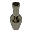 Pemberly Row 12-inch Tall Decorative Handmade Aluminum Bottle Flower Vase