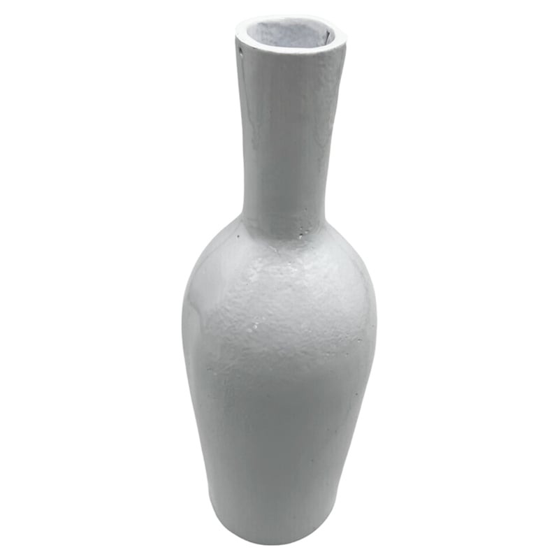 Pemberly Row 12-inch Tall Decorative Handmade Aluminum Bottle Flower Vase