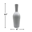 Pemberly Row 12-inch Tall Decorative Handmade Aluminum Bottle Flower Vase