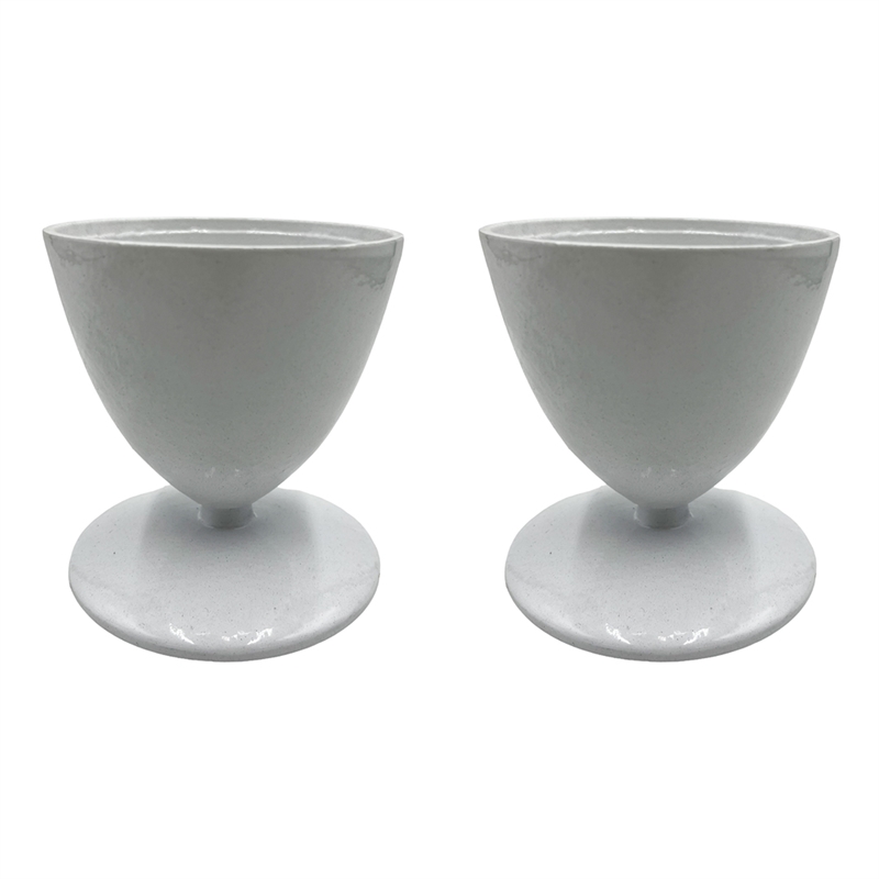 Pemberly Row Decorative Handmade Aluminum Modern Candle Holder Set of 2