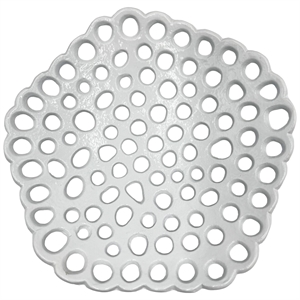 Pemberly Row Set of 2 Decorative Handmade Aluminum Pentagon Bowl