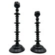 Pemberly Row Set of 2 Decorative Handmade Aluminum Artistic Candle Holder