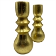 Pemberly Row 7-inch Decorative Handmade Aluminum Modern Candle Holder (Set of 2)