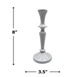 Pemberly Row 8-inch Decorative Handmade Aluminum Artistic Candle Holder Set of 2