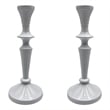 Pemberly Row 8-inch Decorative Handmade Aluminum Artistic Candle Holder Set of 2