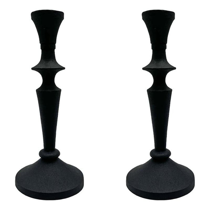 Pemberly Row 8-inch Decorative Handmade Aluminum Artistic Candle Holder Set of 2