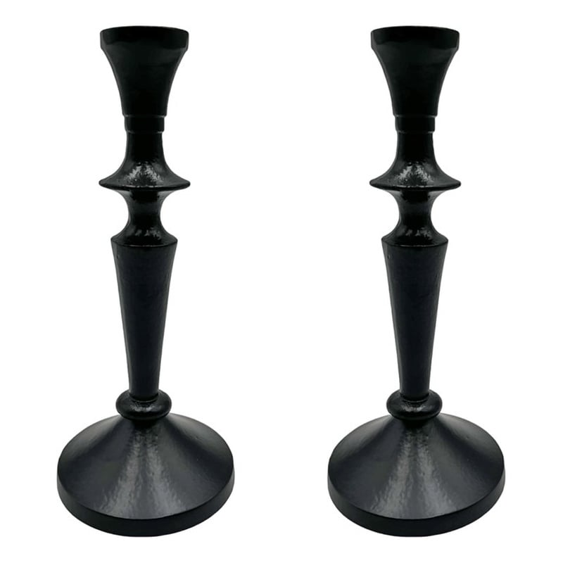 Pemberly Row 8-inch Decorative Handmade Aluminum Artistic Candle Holder Set of 2