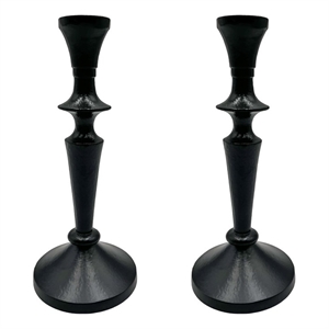 Pemberly Row 8-inch Decorative Handmade Aluminum Artistic Candle Holder Set of 2