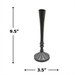 Pemberly Row 10-inch Decorative Handmade Aluminum Stylish Candle Holder Set of 2