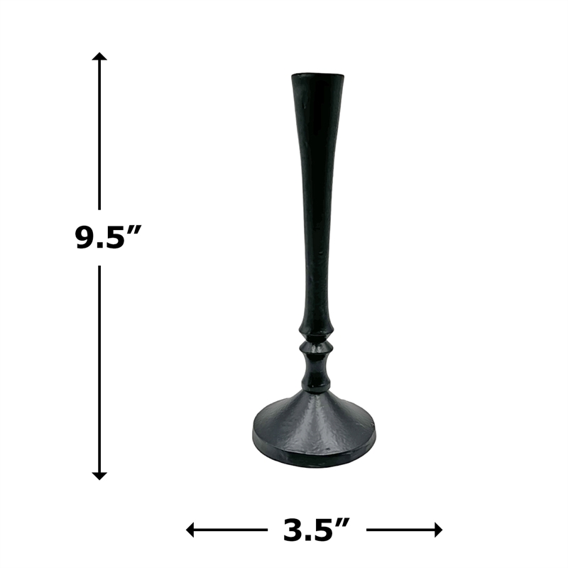 Pemberly Row 10-inch Decorative Handmade Aluminum Stylish Candle Holder Set of 2