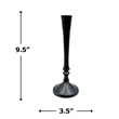 Pemberly Row 10-inch Decorative Handmade Aluminum Stylish Candle Holder Set of 2
