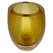 Pemberly Row Modern / Contemporary Handmade Glass Vase in Amber