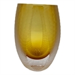 Pemberly Row Modern / Contemporary Handmade Glass Vase in Amber