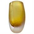 Pemberly Row Modern / Contemporary Handmade Glass Vase in Amber