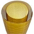 Pemberly Row Modern / Contemporary Handmade Glass Vase in Amber