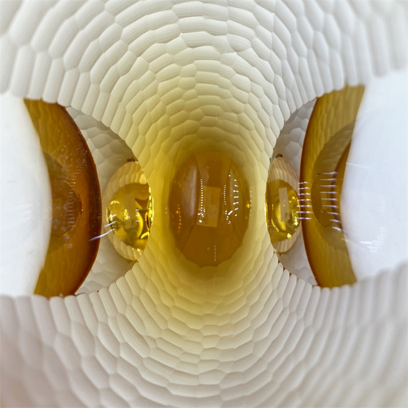 Pemberly Row Modern / Contemporary Handmade Glass Vase in Amber
