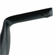 Pemberly Row Matte Black Brass Bathroom Faucet with Dark Rock Crystal Handles